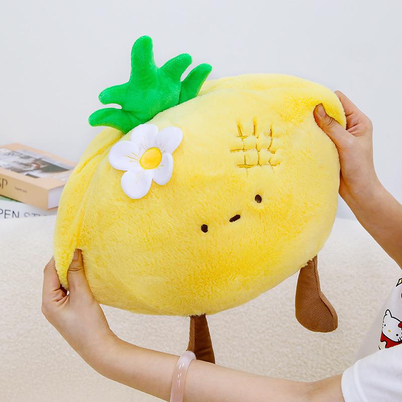 Cute Fruit Pillow Super Soft Plush Doll Strawberry Watermelon Coconut Simulation Pillow