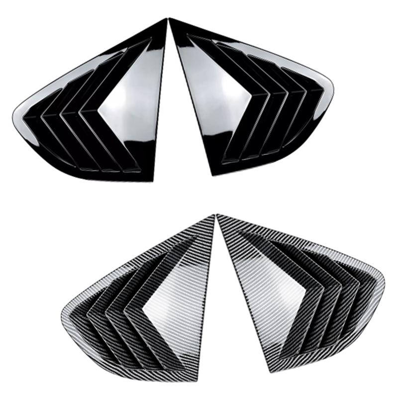 For BMW X4 F26 2014 2015 2016 2017 2018 Rear Side Window Louvers Air Vent Scoop Shades Cover Trim Blinds Car Accessories