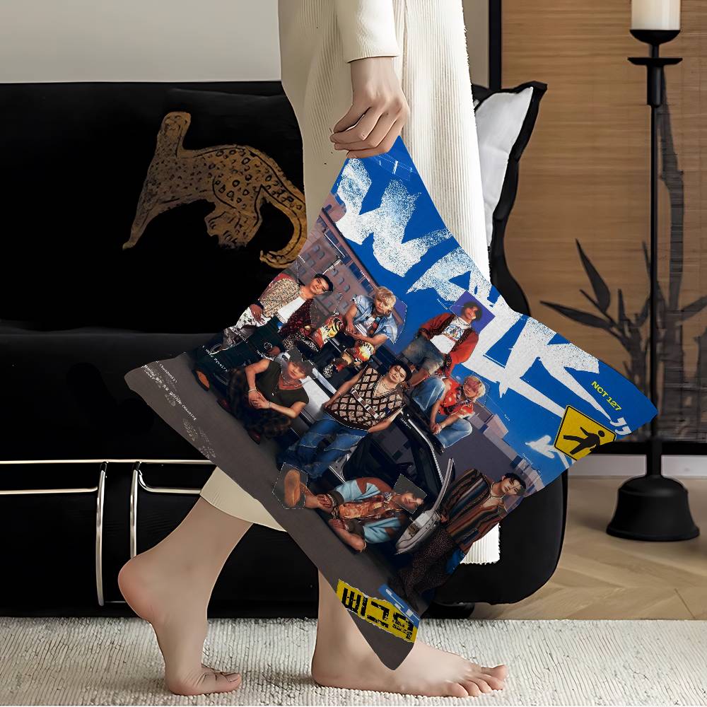 Pop Music Groups NNCT Cushion Cover Pillowcase Upholstery Sofa Throw Pillow Home Decor Pillowcas