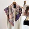 Colorful Oil Painting Pattern Imitation of Fragrant Cloud Sa New Professional Scarf Women's Scarf Scarf Shawl Warm In Autumn and Winter