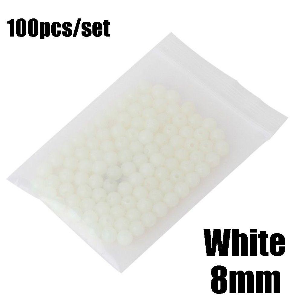 100pc/bag 4/5/6/8mm Night Sea Luminous Light Fishing Floats Beads Stoppers Glowing Balls