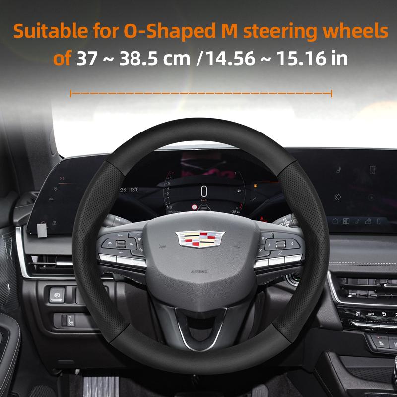 Applicable to Cadillac steering wheel covers: Ct4 Ct5 Xt5 Xt4 Xt6 Escalade Srx Xts Ct6 Lyriq steering wheel cover accessories. vcfbt88
