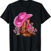 Valentine's Day Boots Cowgirl Hat And Roses T-Shirt