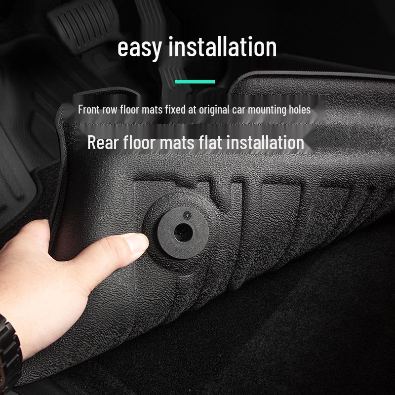 Lynk & Co 10emp TPE Full Coverage Car Floor Mats - Vehicle-Specific Double-Layer Silk Coil Mats