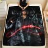 Kamen Rider Hintergrundtextur Motiv Decke, Gemütliche Überwurfdecke für Sofa Bett, Ideales Geschenk für Kamen Rider Fans.chl