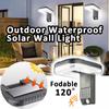 Solar Wall Lights Wall Solar Lights Outdoor Waterproof Bright High-Brightness Lamp Smart Sensing For Patio Yard Pathway Backyard