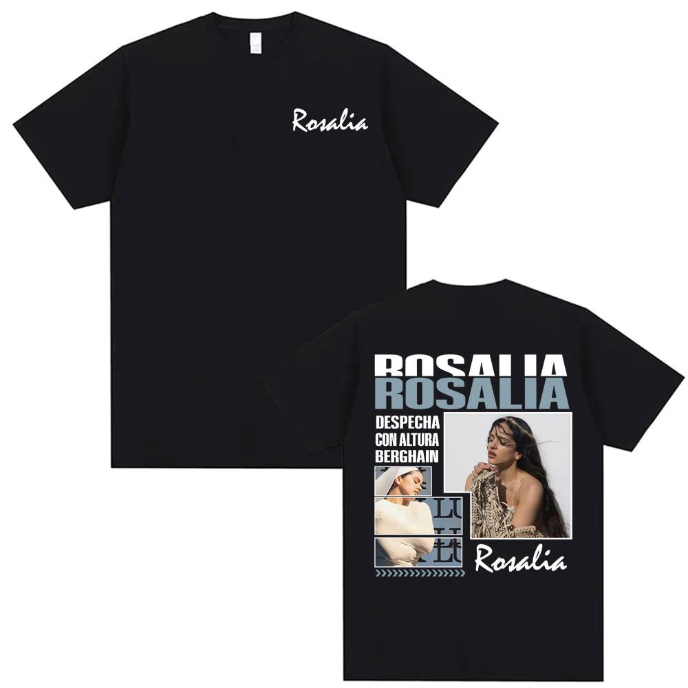 Singer Rosalia LUX New Album Tour Merch Tshirts Men Women Clothing Fashion Summer T Shirt High Quality Casual ONeck Tshirt