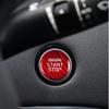 Bright Red Carbon Fiber Car Engine Start Button Decoration For Kia Stinger 18-23