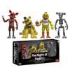 FNAF 4 pièces/set Freddy Bonnie Chica Foxy Nightmare Balloon Boy Figurine d'Action Modèle de Collection Figurine en Vinyle Poupée Jouets
