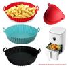 Silicone Baking Mat for Air Fryer - Food Grade Square & Round Tray