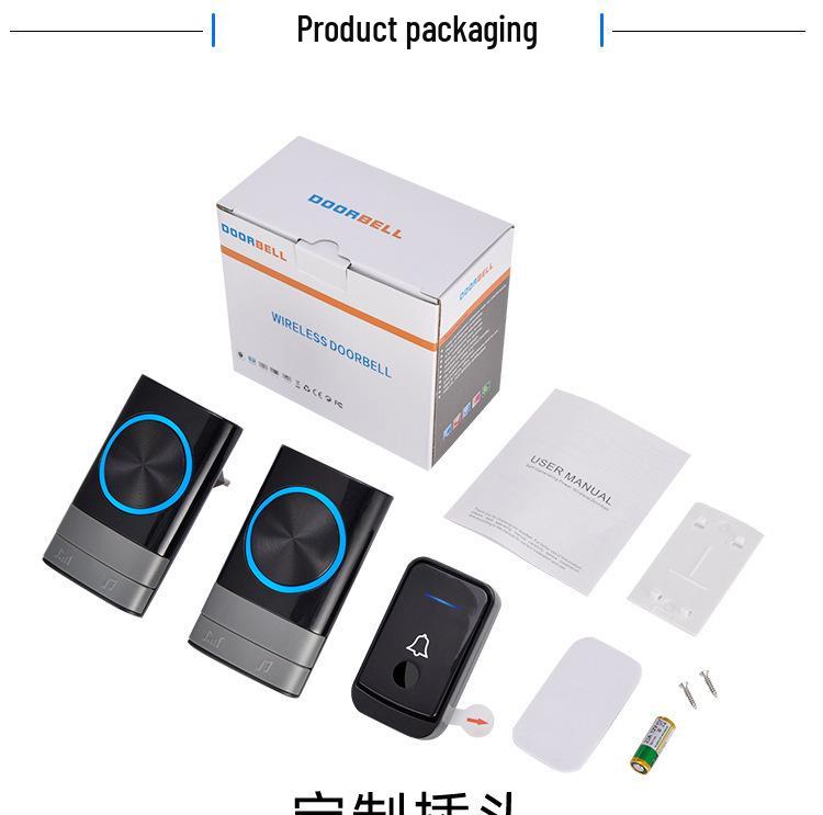 Sonerie Muzicală Digitală AC Wireless cu Senzor de Control de la Distanță – Reglementări UE/UK