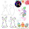 Easter Decoration LED Window Light Suction Cup Easter Hanging Fairy Lights Battery Operated Hanging Cute Lights LED Fairy Lights