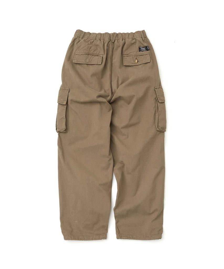 WMC Washed Elastic Cargo Pants_Khaki