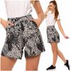 Women's Shorts Elastic Waist Viscose Loose Classic Pattern Mix Moraj M