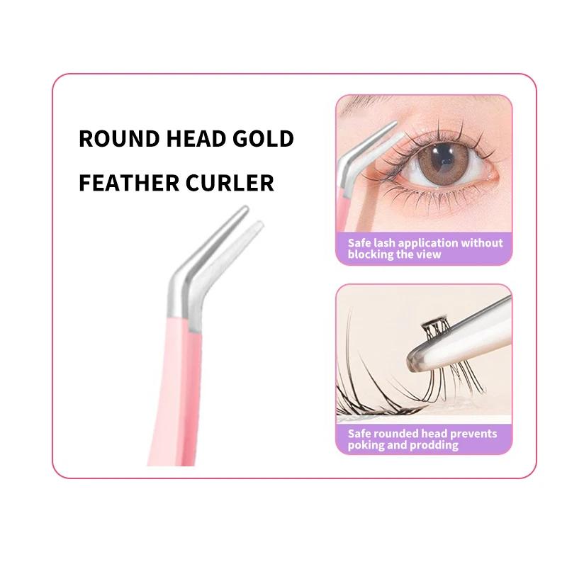 False Eyelash Tweezers Set High Precision Stainless Steel Eyelash Curler