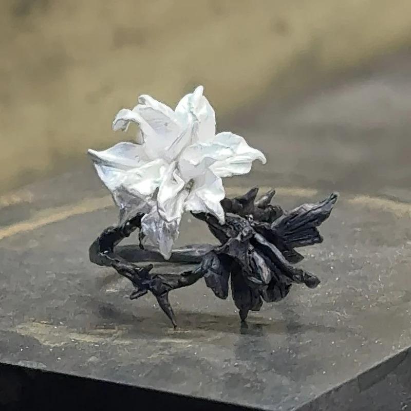 Vintage Engelenvleugels Ring voor Vrouwen Mannen Meisjes Punk Gothic Verstelbare Open Ring Handgemaakte Designer Retro Sieraden Accessoires Cadeau