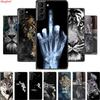 For Samsung S22 Case Wolf Lion Cat Black Silicone Soft Back Cover Case For Samsung Galaxy S21 FE S22 Ultra Phone Case S 22 Funda