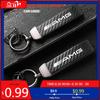 GLC GLB Carbon Fiber Leather Car Keychain Key Rings Accessories For Mercedes Benz AMG W203 W206 W220 W205 W211 W212 W201 W210 W