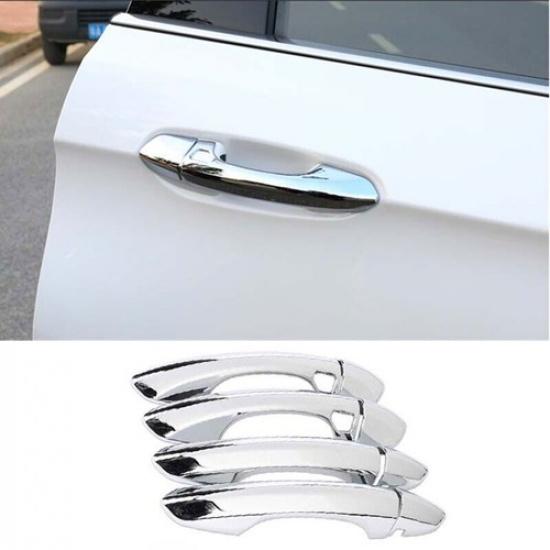 8X For Ford Edge Car Outside Door Handle Cover Trim Bright Chrome 2015- ABS