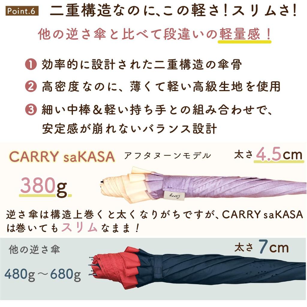 CARRY saKASA Nachmittagsmodell Invertierte Streben UV Geeignet für sonnige oder regnerische Sehr Wasser Süßer Regenschirm, Regenschirm, Trocken, Schutz, Tage, Abweisend,