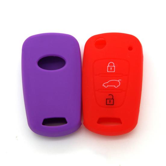 3 Tasten Silikon Schlüssel Schutzhülle Auto Fernbedienung Hülle für Kia Rio K2 K3 K5