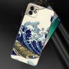 Capa de Celular Estilo Arte Japonesa de Tóquio Para Apple iPhone 13 12 Mini 11 Pro XS Max XR X 8 7 6S 6 Plus SE 2022 2020 5S 5 Capa Preta Macia