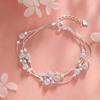 Three-Layer Round Bead Retro Bracelet – Exquisite Hand Jewelry for Girlfriends, "Three Lives, Three Worlds" Design.