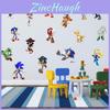 Sonic Pattern Self Adhesive Wall Sticker Background Decor For Kids Room Living Room Bedroom And Hallway