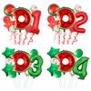 Summer Fruit Balloon Set Watermelon Aluminum Film Balloon Party Decoration Birthday Party Photo