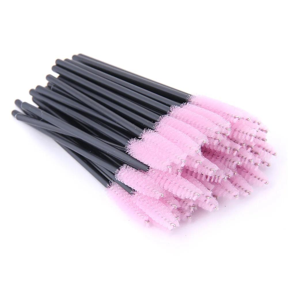 50Pcs Disposable Eyelashes Makeup Brushes Professional Mascara Wands Applicator Spoolers Eye Lashes Cosmetic Brush Makeup Tool