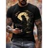 Harajuku Samurai T-Shirt For Men 2025 New Fashion Casual Men's T Shirt Short Sleeve Summer Anime Japanese 3d Printed Y2k Tops
