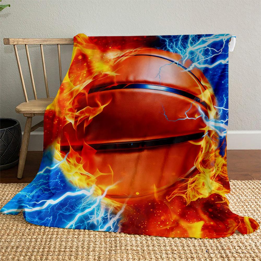 Fire Lightning Outdoor Flannel Blankets, Outdoor Travel, Home Blankets, Fan Gifts,Suitable for All Seasons, Christmas Gifts. R1127027