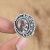 Sterling Silber Kaffeebohne Jaspis Stein Versprechen Art Deco Statement Ehefrau Ring
