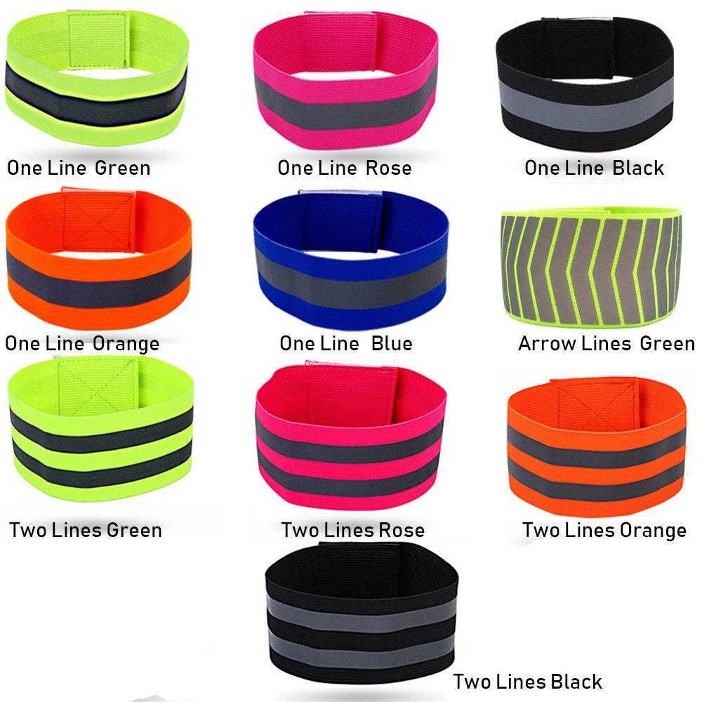 Reflector Wristband Bike Safety Alert Cycling Reflective Strips Warning Armband Sport Tape