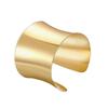 Gold/Silver Cuff Bangle Adjustable Metal Bracelet Fashion Open Armlet Bracelet  Women