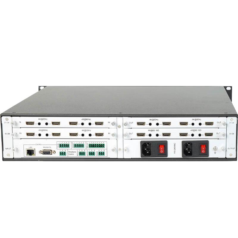 Yukong YK-CVM-E88 4K 8x8 Hybrid Card-Insert Video Matrix Switcher (CN Version)