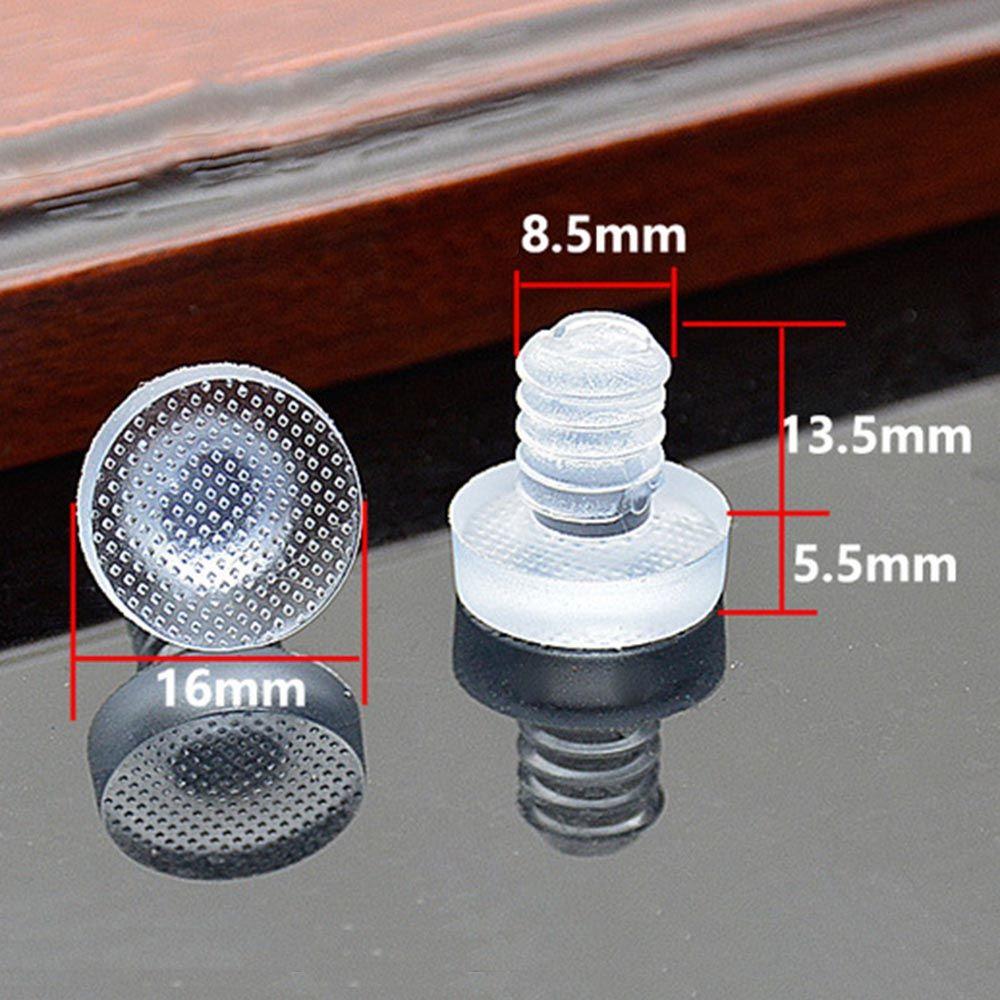 Transparent Transparent Furniture Accessories Door Bumper Foot Pad Fasteners Hole Plugs Rubber Stem Bumpers