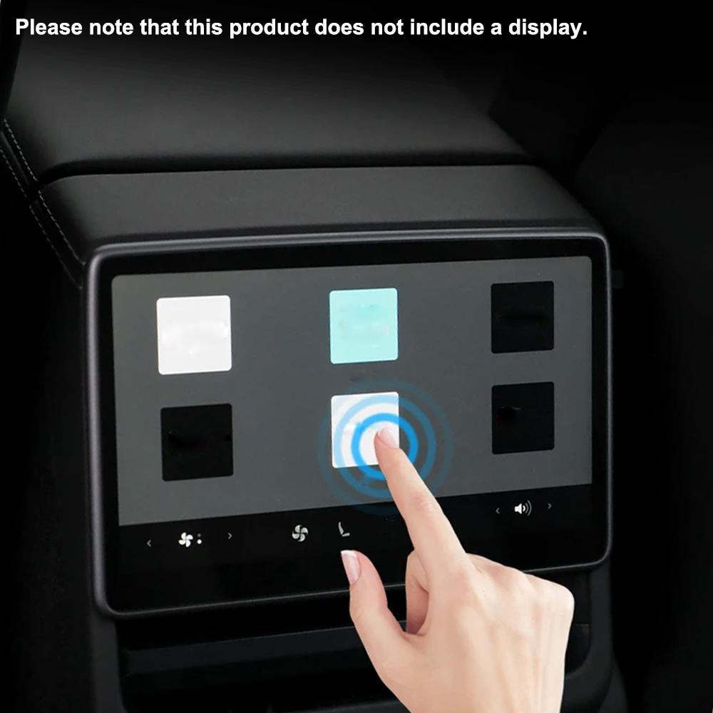 Für Tesla Modell 3 2024 15-Zoll-Touchscreen-Schutzabdeckung Modell 3 Highland 8-Zoll-Heckreihendisplay gehärtetes Glas HD-Zubehör