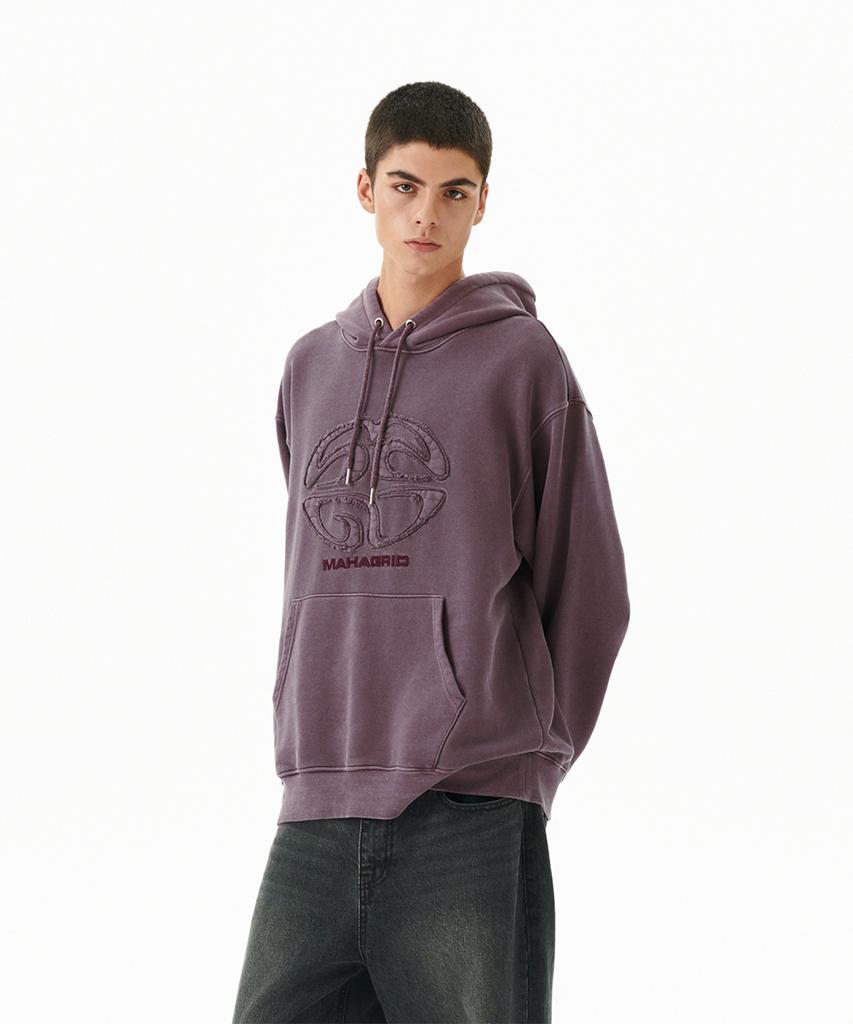 PIGMENT Eclipse Logo Hoodie Deep Purple(Mg2Ffmm411A)
