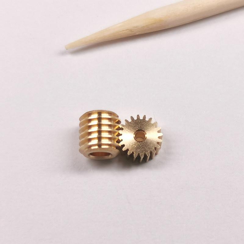 5Sets Modulus 0.2 12T 15T Worm Gear Brass Mini 90 Degree Reducing Transmission Gear for RC DIY Model Car Shaft Pinion Connector