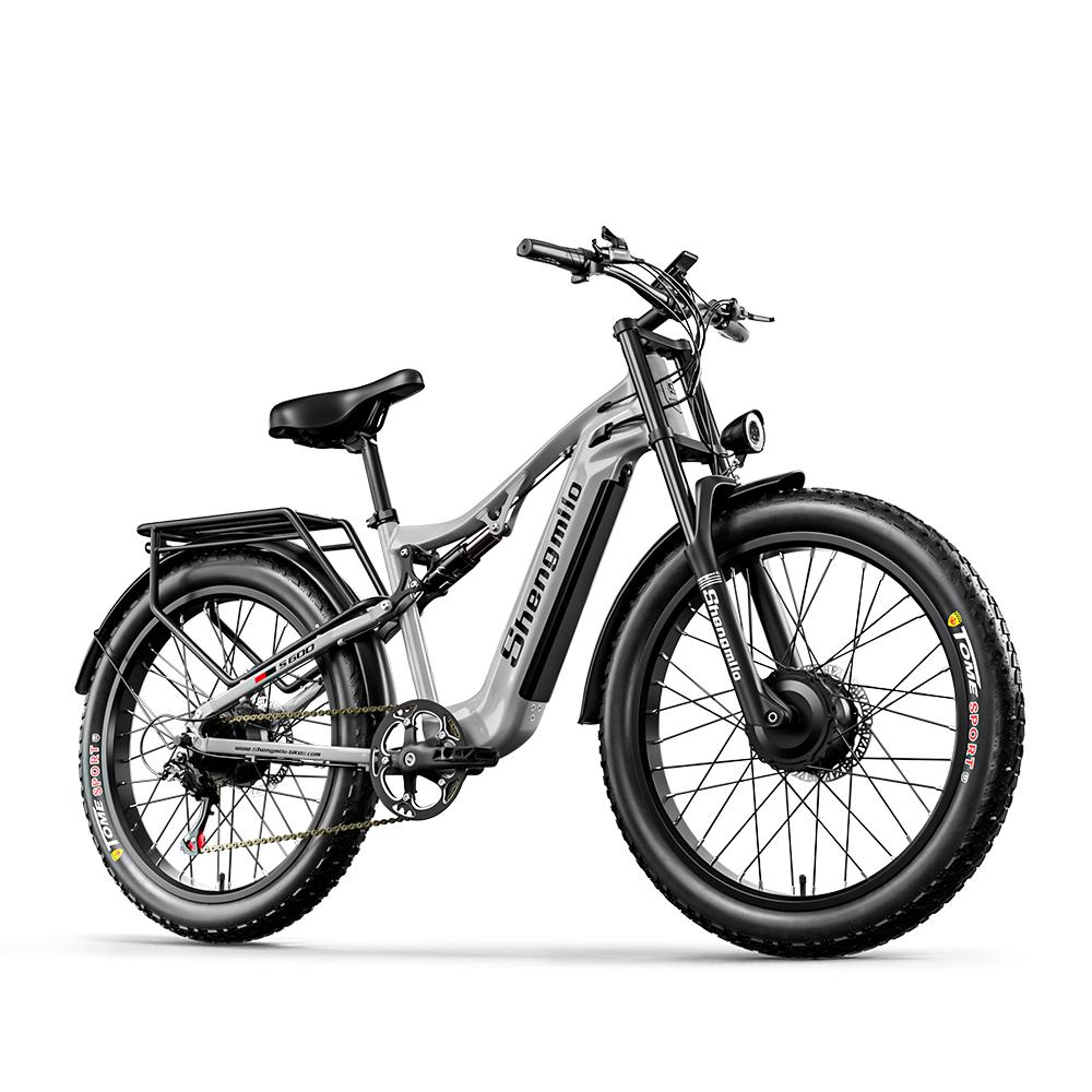 Shengmilo S600 All-Terrain Elektrofahrrad 2000W Doppelmotor 48V17.5AH 26 Zoll Offroad-Reifen Elektrofahrrad für Erwachsene Mountain E-Bike