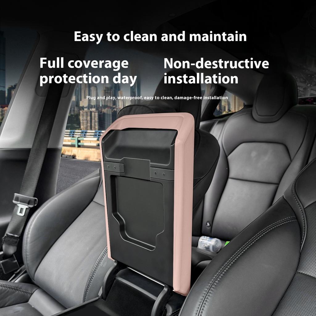 Fit For Tesla Model 3 Highland Model Y Juniper Armrest Box Silicone Protection Cover Central Handrest Box Cover Interior