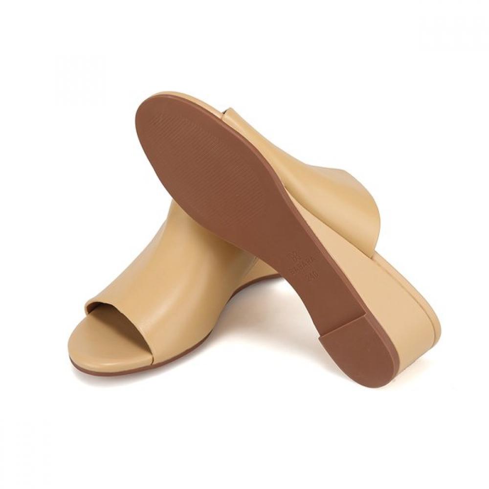 BARBARA Leather Wedge Mule Bbi731be