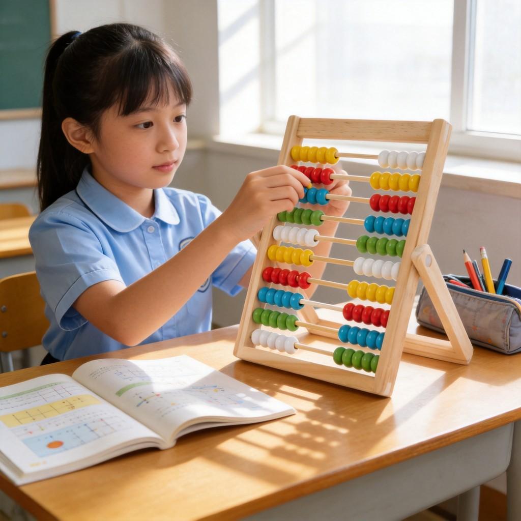 Wooden Math Counting Frame Educational Toy For Kindergarten And Elementary Students