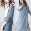 Ropa de protección solar para primavera y verano, cárdigan largo para mujer, suéter tejido para mujer, abrigo, chaqueta, chal para mujer, prendas de vestir exteriores