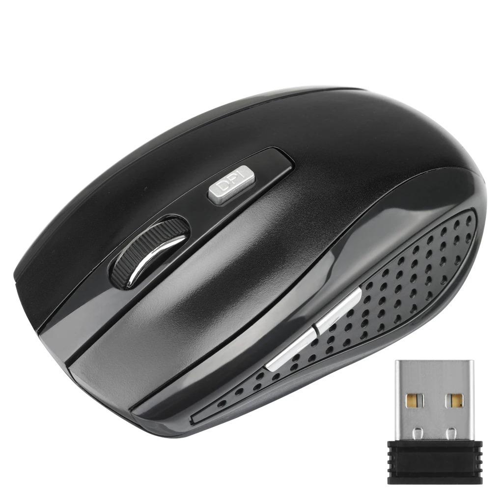 2.4G Wireless Mouse Gaming Mouse Silent Mouse Ergonomic Mouse 6 Buttons 1600 DPI Optical Office Mice for Desktop PC Laptop