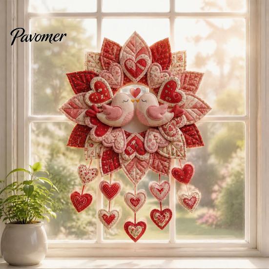 Fall Harvest Christmas Halloween Easter Crafts 12-Month DIY Door Hanger Sewing Kit, Cloth Patchwork Patterns And Diy Kit for Beginners Seasonal