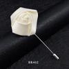 Handmade Multi-Color Rose Fabric Brooch Pin for Men's Suits - Korean Style Accessories
