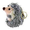 [Amily] Hedgehog Matching Keychain Fluffy Cute Stylish Stuffed Toy Present Strap Key Ring