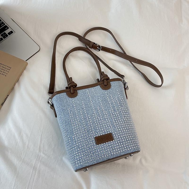 Pu Water Bucket Bag For Office Use With Zipper Closure And Inner Phone Pocket